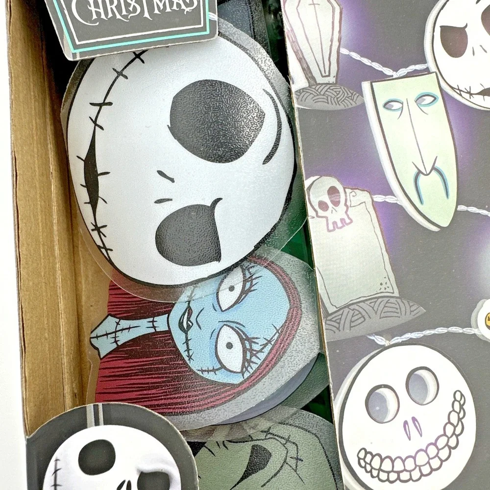 Disney Nightmare Before Christmas String Lights Jack Sally Zero Oogie Halloween